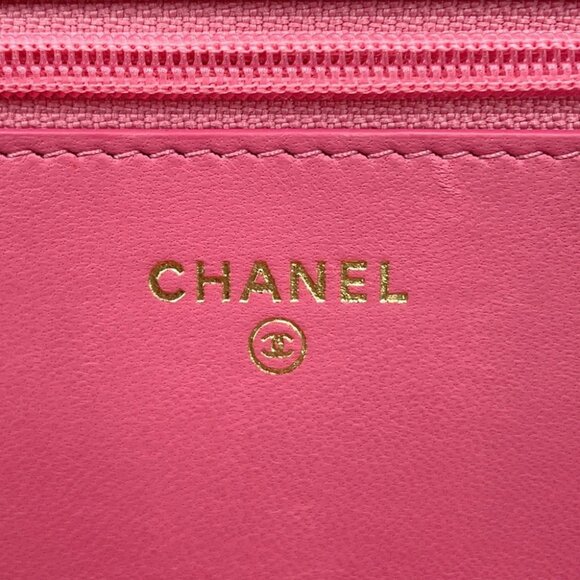 CHANEL Double piece Chain wallet Lambskin Pink A33814 - Picture 4 of 14